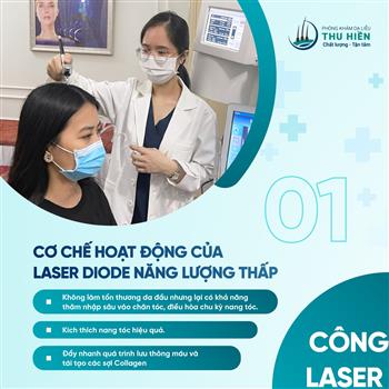 CÔNG NGHỆ LASER DIODE - ĐẨY LÙI TÌNH TRẠNG TÓC GÃY RỤNG CHỈ SAU 1 LIỆU TRÌNH