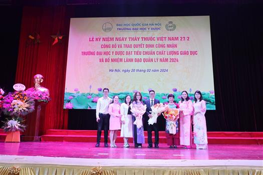 TS.BS THU HIỀN VINH DỰ NHẬN NHIỆM VỤ TRƯỞNG BỘ MÔN DA LIỄU - ĐẠI HỌC Y DƯỢC ĐẠI HỌC QUỐC GIA HÀ NỘI 