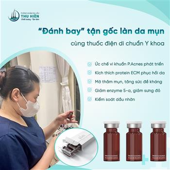  Ngăn chặn làn da mụn cùng thuốc điện di chuẩn Y khoa - 