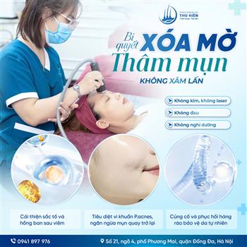 BÍ QUYẾT XÓA MỜ THÂM MỤN KHÔNG XÂM LẤN