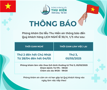 THÔNG BÁO LỊCH NGHỈ LỄ 30/4-1/5