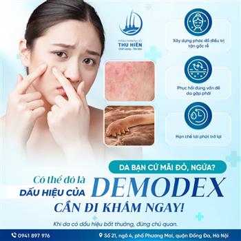 DA BẠN CỨ MÃI ĐỎ, NGỨA – CÓ THỂ ĐÓ LÀ DẤU HIỆU CỦA DEMODEX