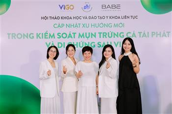 Vừa qua, PGS.TS.BS. Đỗ Thị Thu Hiền tham dự & chia sẻ tại hội thảo khoa học do BABÉ Vietnam × Bệnh viện Da liễu Trung ương phối hợp tổ chức